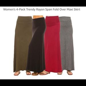 Maxi skirts - new - set of 4